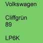 Preview: Volkswagen, Cliffgrün 89, LP6K.